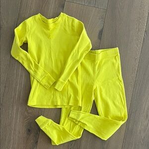 Bright yellow 4/5 PJ set.